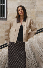 Europa Plaid Maxi Skirt