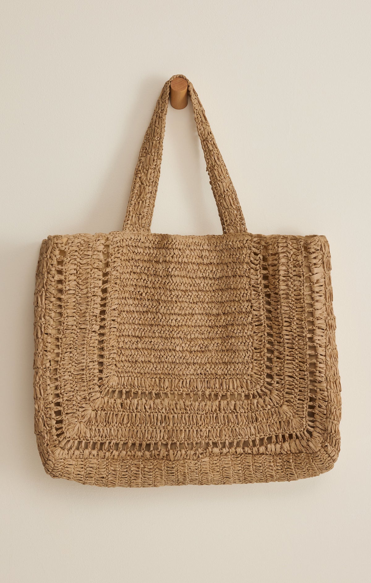 Hideaway Raffia Tote