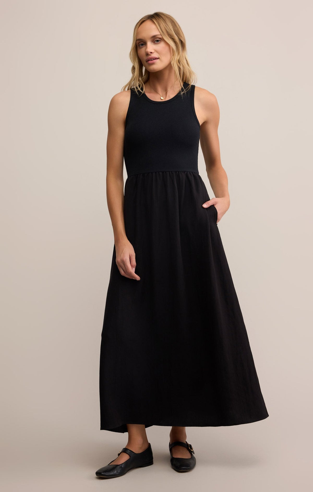 Charlotte Rib Midi Dress