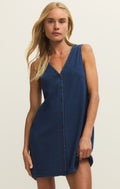 Solace Jersey Denim Mini Dress