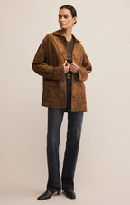 Decker Faux Suede Chore Coat