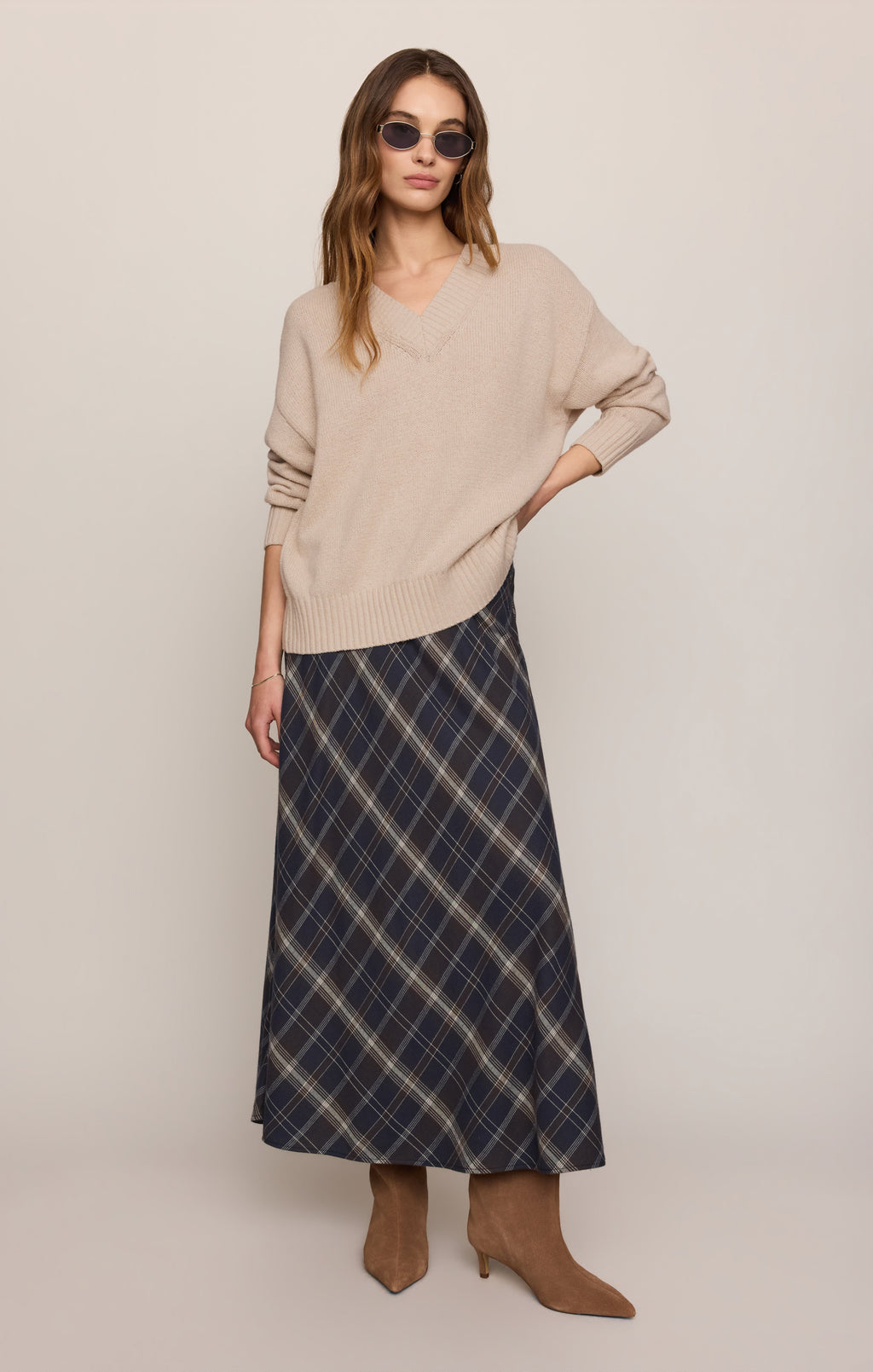 Crestview Plaid Maxi Skirt