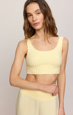 Zoe Silky Rib Tank Bra