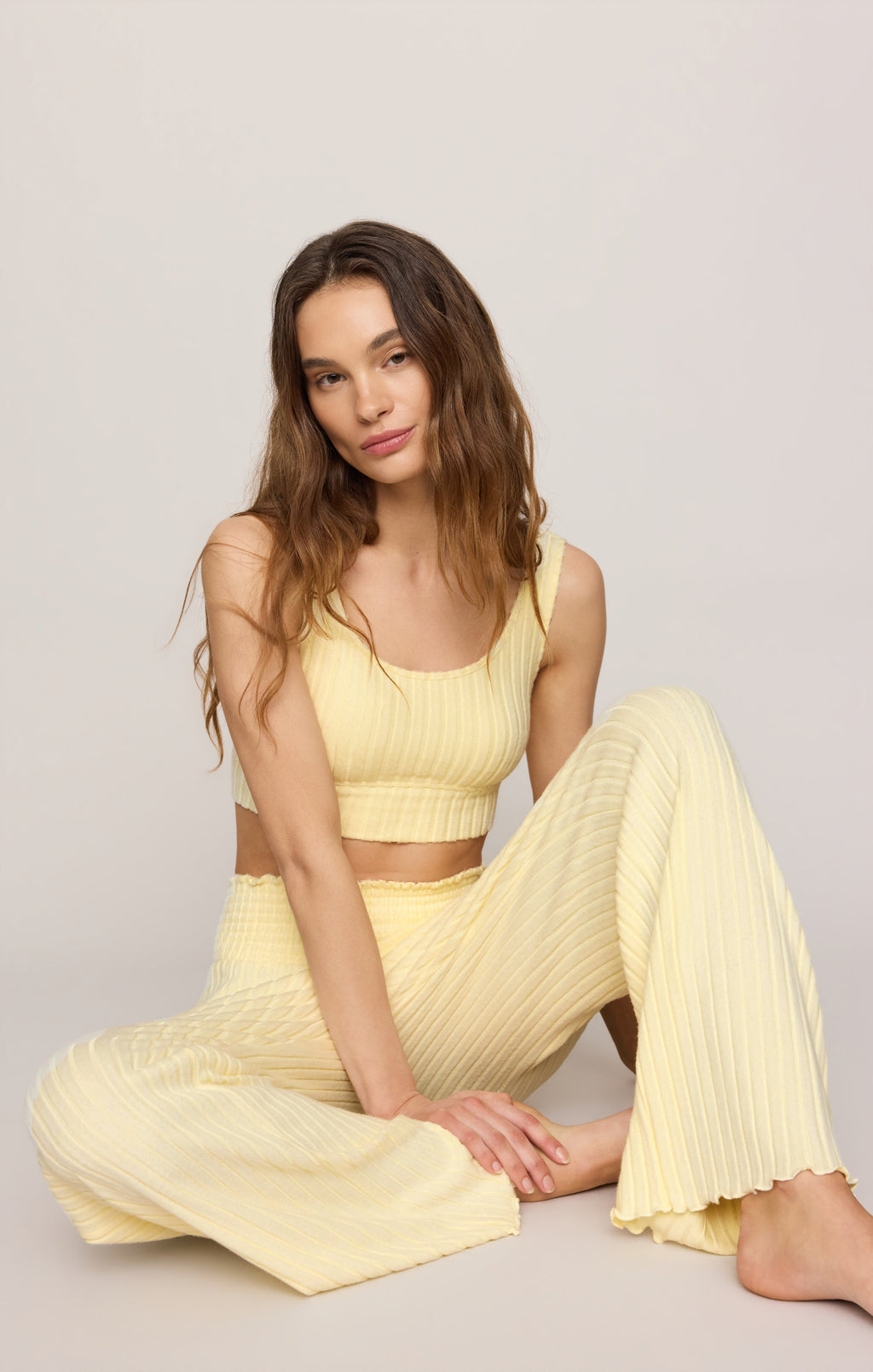 Zoe Silky Rib Tank Bra