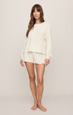 Daydream Silky Rib Long Sleeve Top