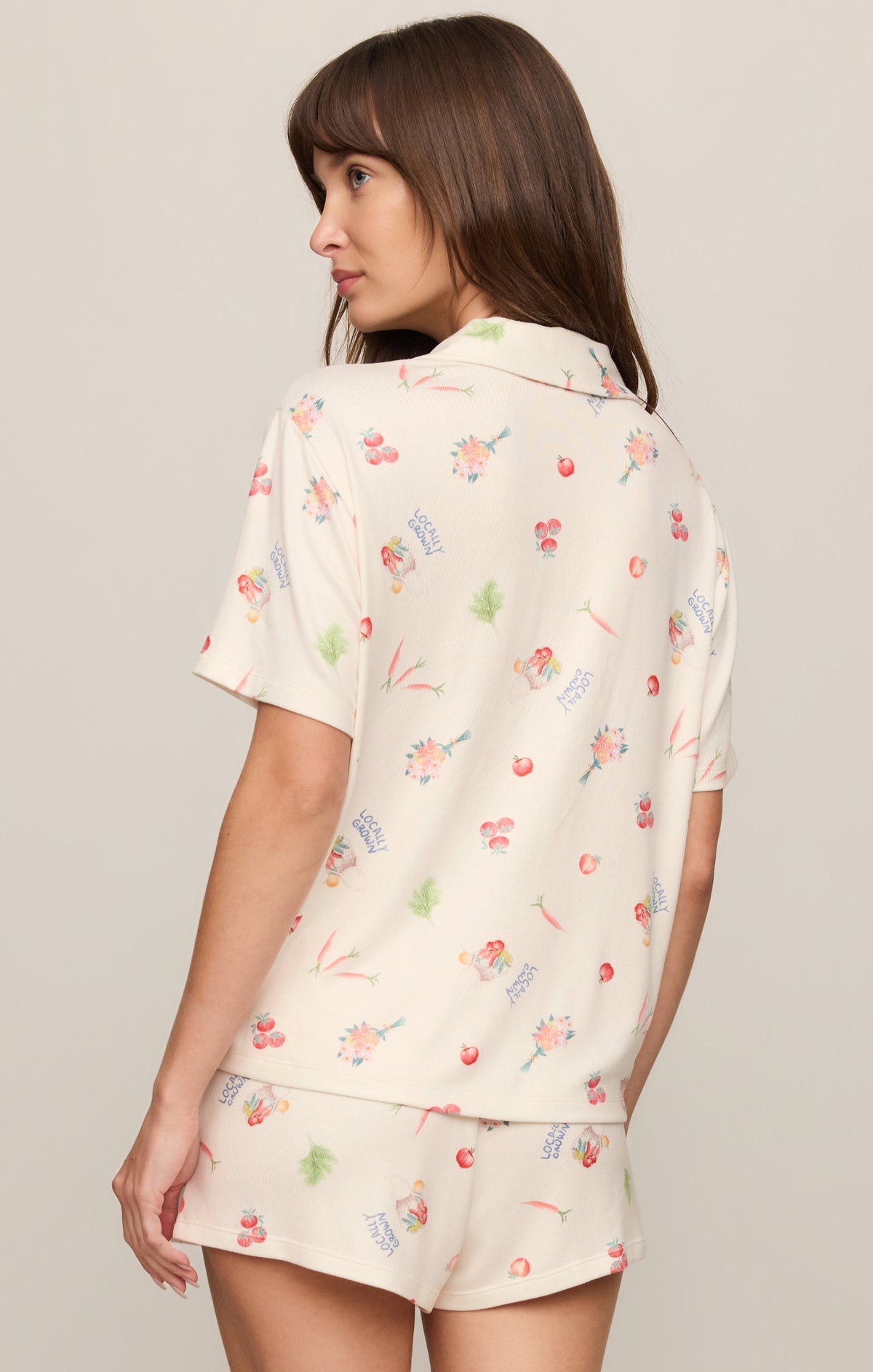 Sunday Market Silky Jersey PJ Top