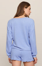 Daydreamer Silky Rib V-Neck
