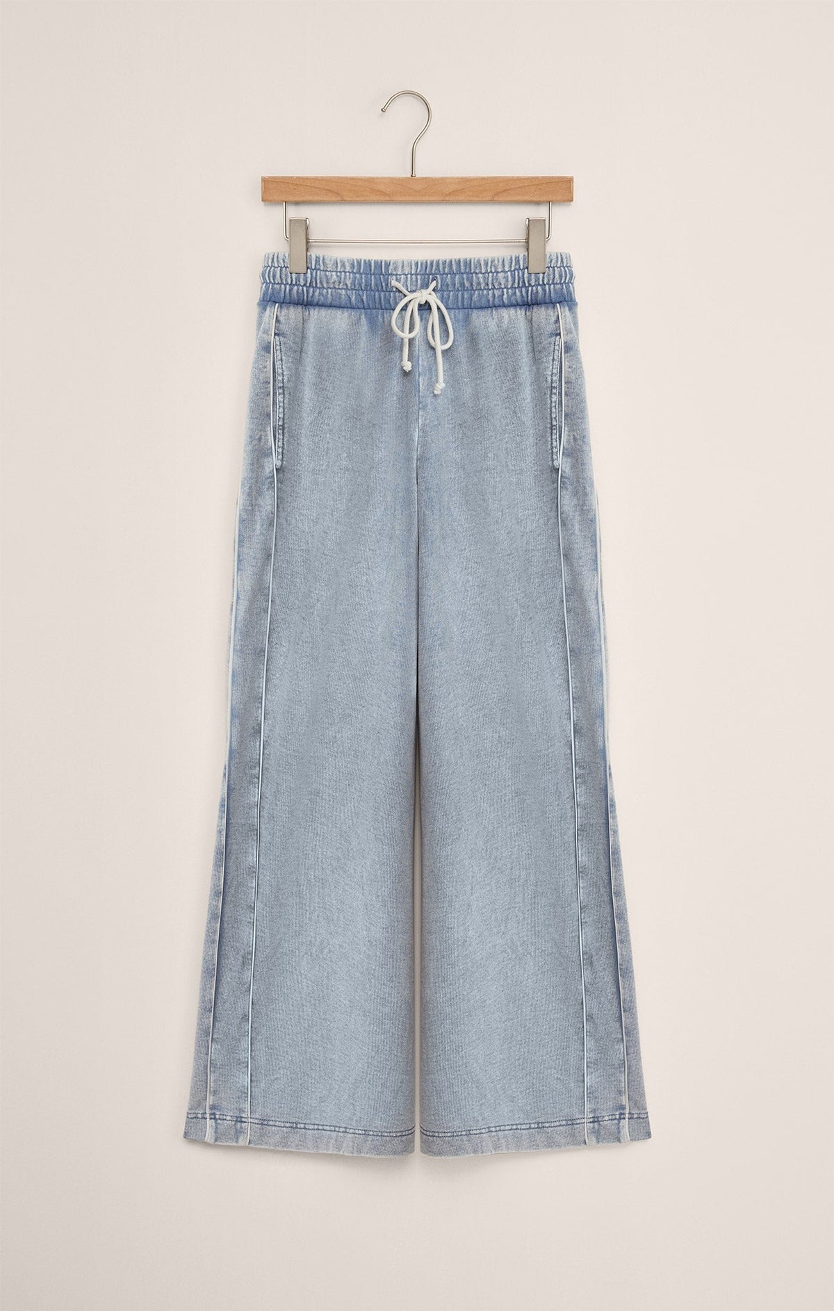 Sport Stripe Knit Denim Pant