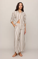 The Perfect Linen Striped Pant