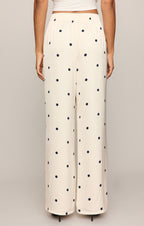 Lara Satin Dot Wide Leg Pant
