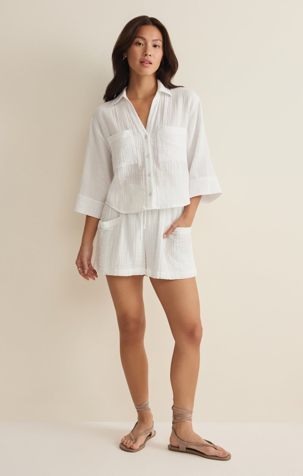 Emory Airy Gauze Short