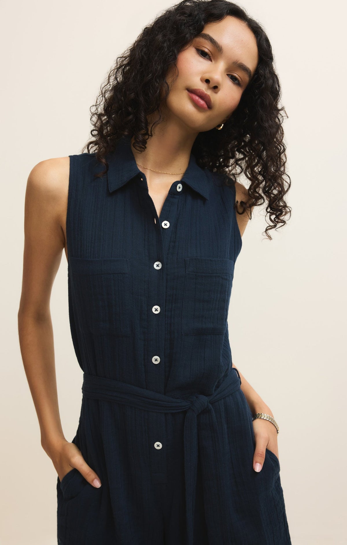 New Light Airy Gauze Romper
