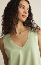 Sloane V-Neck Cotton Jersey Tank