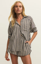 The Perfect Linen Striped Top