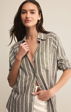 The Perfect Linen Striped Top