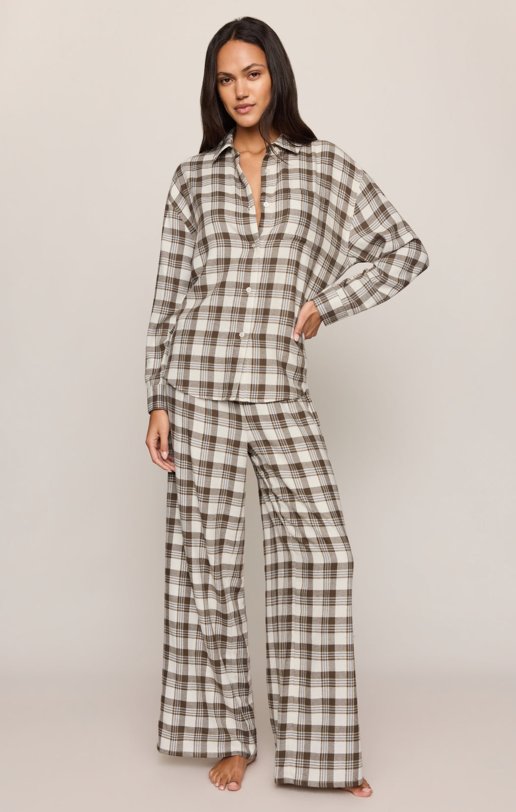 River Plaid Button Up