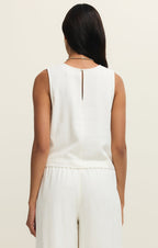 Sloane Linen Cropped Tank