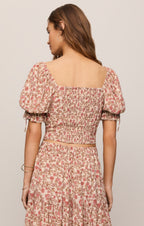 Moira Floral Cropped Top